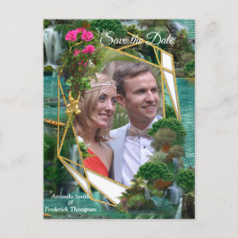 Feiern am magischen Fantasy-See Ankündigungspostkarte