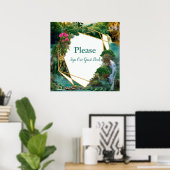 Feiern am magischen Fantasy-See Poster (Heimbüro)