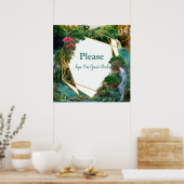 Feiern am magischen Fantasy-See Poster (Küche)