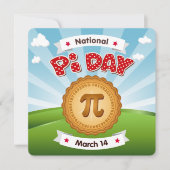 Feiern am Pi Day Einladung (Vorderseite)