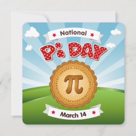 Feiern am Pi Day Einladung
