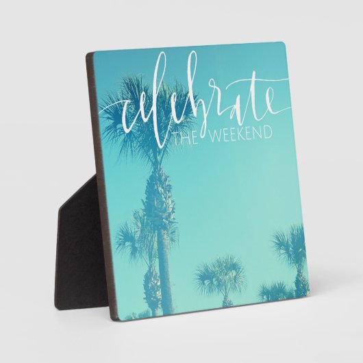 Feiern am Wochenende Fotoplatte (Vorderseite)