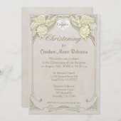 Feiern | Angel Monogram Einladung (Vorne/Hinten)