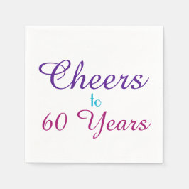 Feiern auf 60 Jahre Geburtstagsparty Paper Napkin Serviette