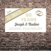 FEIERN! Banner zum 50-jährigen Goldenen Jubiläum