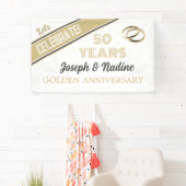 FEIERN! Banner zum 50-jährigen Goldenen Jubiläum (Insitu)