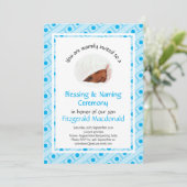 Feiern | BEZEICHNUNG DER SENDUNG | Cyan Blue | FOT Einladung (Stehend Vorderseite)