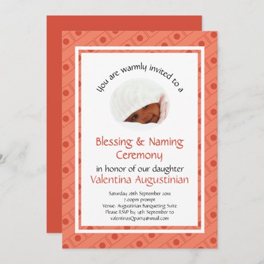 Feiern | BEZEICHNUNG DER SENDUNG | Korallenriffe | Einladung (Vorne/Hinten)