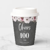Feiern bis 100. Geburtstag Pappbecher (Vorderseite)