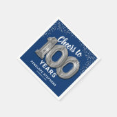 Feiern bis 100 Jahre Geburtstag Napkins Serviette (Ecke)