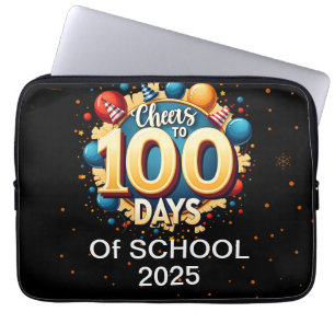Feiern bis 100 Tage: Feierlicher 100. Schultag Laptopschutzhülle