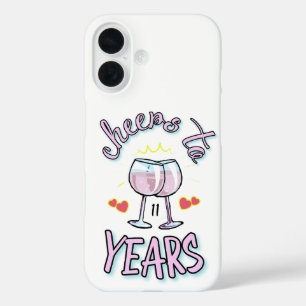 Feiern bis 11 Jahre Champagner zum Hochzeitstag iPhone 16 Hülle