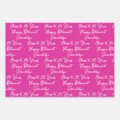 Feiern bis 20 Jahre Pink Lavender Happy Rentierung Geschenkpapier Set (Vorderseite)
