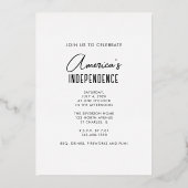 Feiern bis 250 Jahre Feuerwerk Sestercential Folieneinladung (Rückseite)