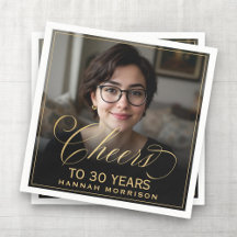 Feiern bis 30 Jahre Geburtstag Foto Gold Black