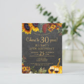 Feiern bis 30 Jahre rustikaler Herbst 30. Geburtst (Stehend Vorderseite)