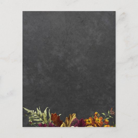 Feiern bis 30 Jahre rustikaler Herbst 30. Geburtst (Rückseite)