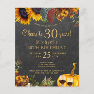 Feiern bis 30 Jahre rustikaler Herbst 30. Geburtst