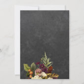 Feiern bis 30 Jahre rustikaler Herbst 30. Geburtst Einladung (Rückseite)