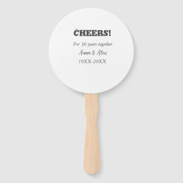 Feiern bis 30 Jahre zusammen Jubiläum geben den Na Fächer