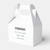 Feiern bis 30 Jahre zusammen Jubiläum geben den Na Geschenkschachtel (Rückseite)