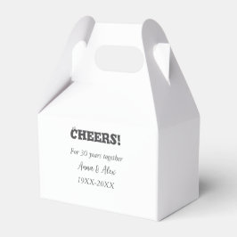 Feiern bis 30 Jahre zusammen Jubiläum geben den Na Geschenkschachtel