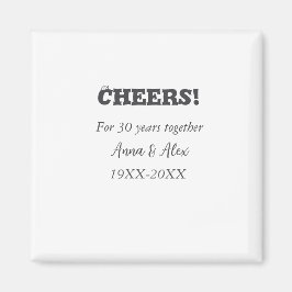 Feiern bis 30 Jahre zusammen Jubiläum geben den Na Magnet