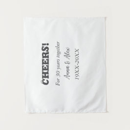 Feiern bis 30 Jahre zusammen Jubiläum geben den Na Wandteppich