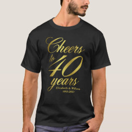 Feiern bis 40 Jahre 40 Jahre T-Shirt