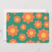 Feiern bis 40 Jahre Retro 40. Geburtstag Einladung (Rückseite)