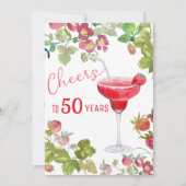 Feiern bis 50 Jahre Meilenstein Geburtstag Einladung (Vorderseite)