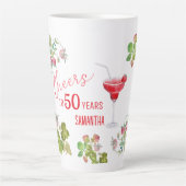 Feiern bis 50 Jahre Meilenstein Geburtstag Milchtasse (Vorderseite)