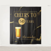 Feiern bis 50 Jahre Mens Fab Geburtstag Wandteppich (Vorderseite)