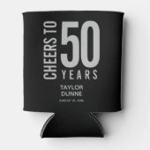 Feiern bis 50 Jahre Silver Birthday Dosenkühler (Vorderseite)