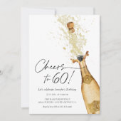 Feiern bis 60. Geburtstag Einladung (Vorderseite)