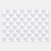 Feiern bis 60 Jahre Schwarz und Weiß 60. Geburtsta Geschenkpapier Set (Vorderseite 2)