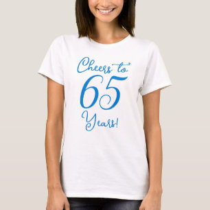 Feiern bis 65 Jahre Blaue Geburtstagspartei T-Shirt