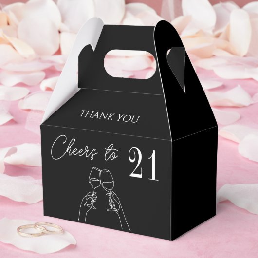 Feiern bis zum 21. Geburtstag elegant Geschenkschachtel (Hochzeit)