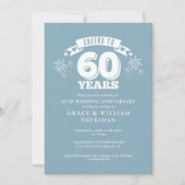 Feiern bis zum 60. Hochzeitstag Einladung (Vorderseite)
