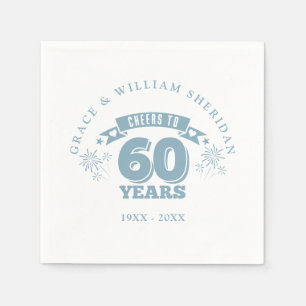 Feiern bis zum 60. Hochzeitstag Serviette