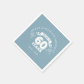 Feiern bis zum 60. Hochzeitstag Serviette (Ecke)