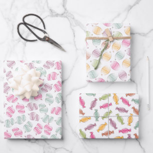 Feiern Cupcakes, Balloons und Toffs Niedlich Geschenkpapier Set