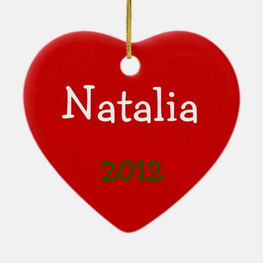 Feiern der 1. Weihnachtsfeier Zuhause Keramikornament (Hinten)