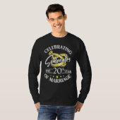 Feiern der 20. Ehezeit T-Shirt (Vorne ganz)