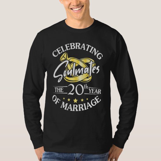 Feiern der 20. Ehezeit T-Shirt (Vorderseite)