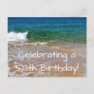 Feiern der 50. Geburtstagspostkarte Einladung