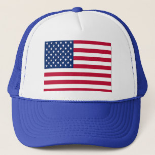 Feiern der amerikanischen Flagge Truckerkappe