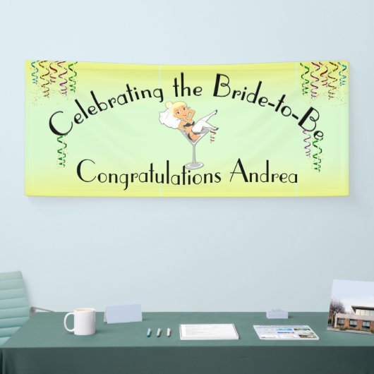 Feiern der Blond Bridge zum Duschen / Party Banner (Messe)