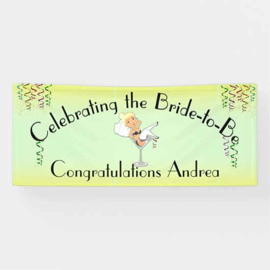 Feiern der Blond Bridge zum Duschen / Party Banner (Horizontal)