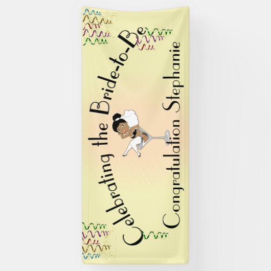 Feiern der Braut zum Duschen / Party Banner (Vertikal)